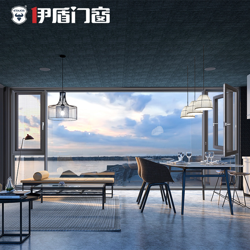 天空之境,断桥窗,隔音窗,系统窗,伊盾安全门窗定制门窗